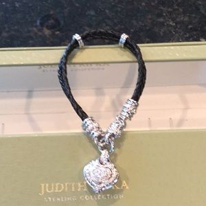 Judith Ripka leather cord bracelet